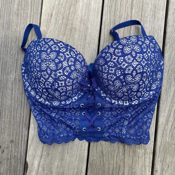 NWT Victorias Secret Lace Padded Demi Bra with Corset front - Picture 7 of 11
